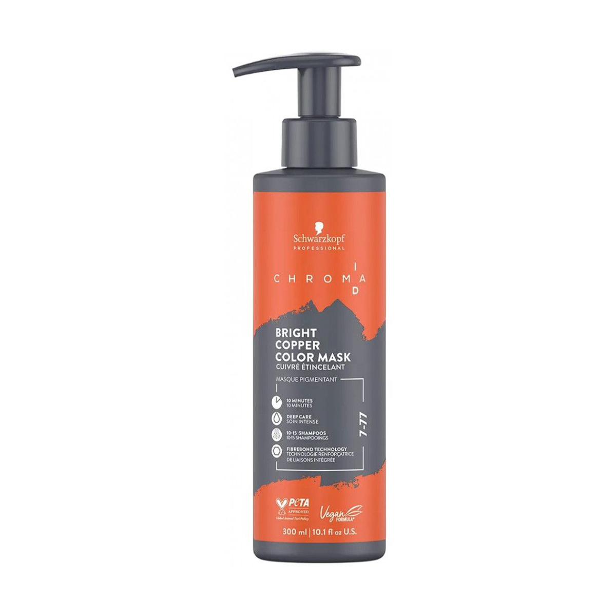 Тонувальна бондінг-маска для волосся Schwarzkopf Professional Chroma ID Bonding Color Mask, 7-77 Medium Blonde Copper Extra, 300 мл